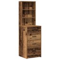 TOALETKA 3 PCS BRĄZOWA 40X41X135CM MATERIAŁ DREWNOPOCHODNY