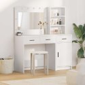 TOALETKA Z SZUFLADĄ Z PÓŁKĄ 2 PCS BIAŁA MATERIAŁ DREWNOPOCHODNY