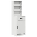 TOALETKA Z SZUFLADĄ Z PÓŁKĄ 2 PCS BIAŁA MATERIAŁ DREWNOPOCHODNY