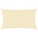 VidaXL Żagiel przeciwsłoneczny, 160 g/m², kremowy, 5x8 m, HDPE
