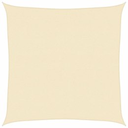 VidaXL Żagiel przeciwsłoneczny, 160 g/m², kremowy, 7x7 m, HDPE