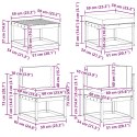 VidaXL Zestaw sof na zewnątrz z poduszką 7 pcs Naturalny i Kremowy