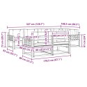 VidaXL Zestaw sof na zewnątrz z poduszką 7 pcs Naturalny i Kremowy