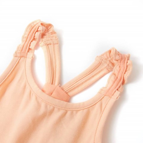 Dziecięca koszulka na ramiączka, jasny pomarańcz, 116