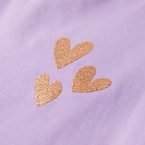 Dziecięca koszulka na ramiączka, liliowa, 128