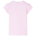 Koszulka dziecięca, jasnoróżowa, 128