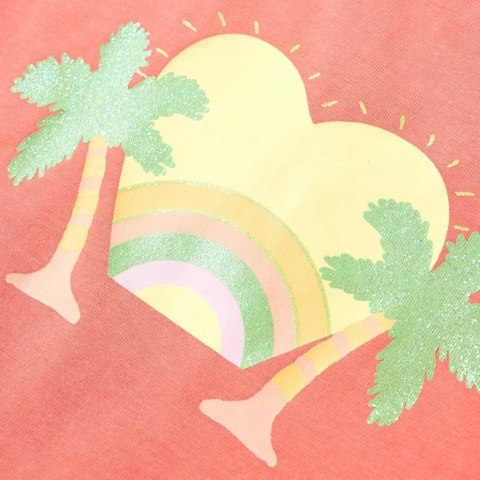 Koszulka dziecięca, koralowa, 92