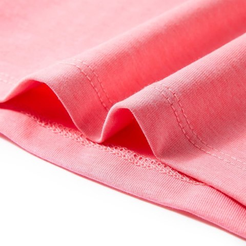 Koszulka dziecięca, neonowy róż, 116