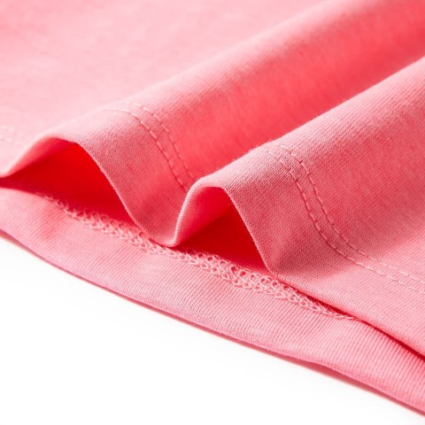 Koszulka dziecięca, neonowy róż, 128