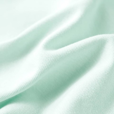 Koszulka dziecięca z krótkimi rękawami, jasnomiętowa, 116