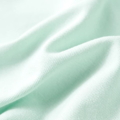 Koszulka dziecięca z krótkimi rękawami, jasnomiętowa, 128