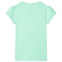Koszulka dziecięca z krótkimi rękawami, jasnozielona, 116