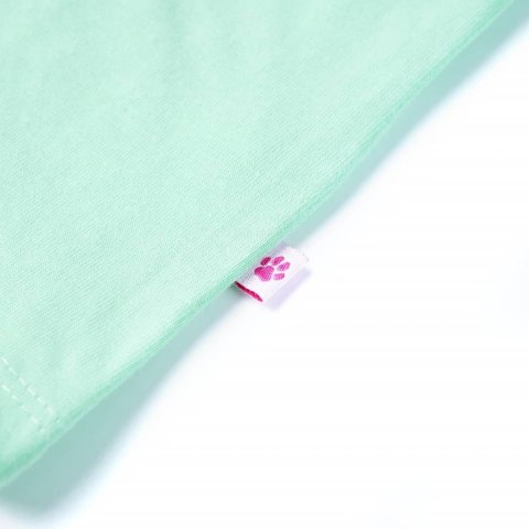 Koszulka dziecięca z krótkimi rękawami, jasnozielona, 116