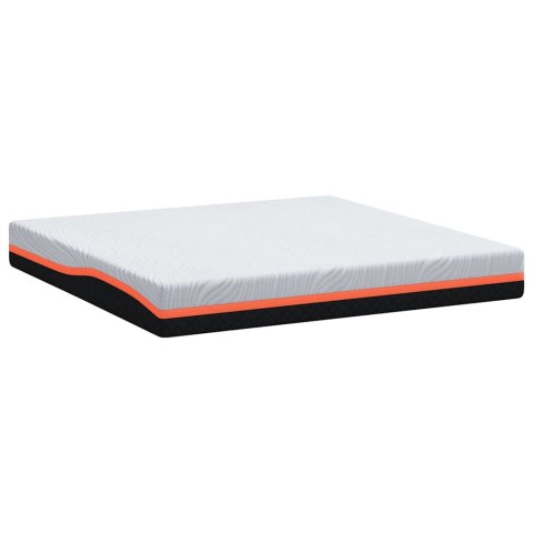 VidaXL Materac Biały i szary 180 x 200 cm Tkanina żakardowa