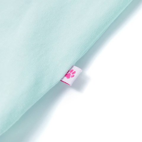 Dziecięca koszulka na ramiączkach, jasnomiętowa, 116