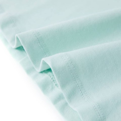 Dziecięca koszulka na ramiączkach, jasnomiętowa, 116