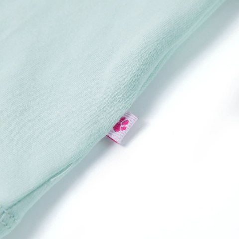 Dziecięca koszulka na ramiączkach, jasnomiętowa, 116