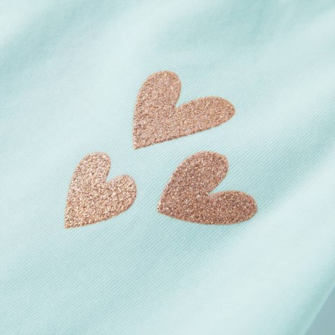 Dziecięca koszulka na ramiączkach, jasnomiętowa, 128