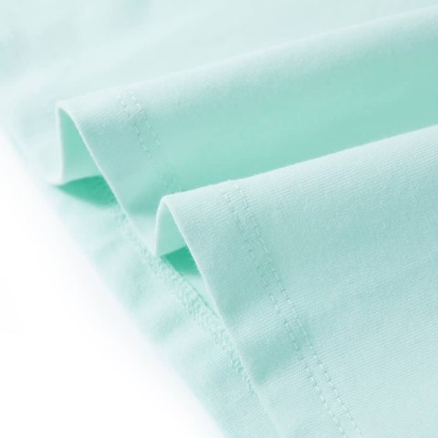 Dziecięca koszulka na ramiączkach, jasnomiętowa, 128