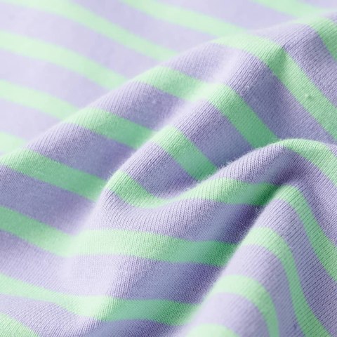 Dziecięca spódniczka w paski, prosty krój, jasna mięta, 140