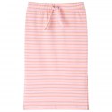Dziecięca spódniczka w paski, prosty krój, różowa, 104