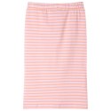 Dziecięca spódniczka w paski, prosty krój, różowa, 104