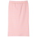 Dziecięca spódniczka w paski, prosty krój, różowa, 128