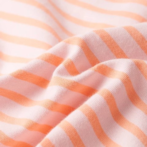 Dziecięca spódniczka w paski, prosty krój, różowa, 128