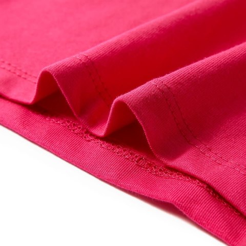 Koszulka dziecięca, jaskraworóżowa, 116