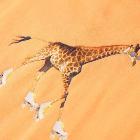 Koszulka dziecięca, jaskrawy pomarańcz, 140