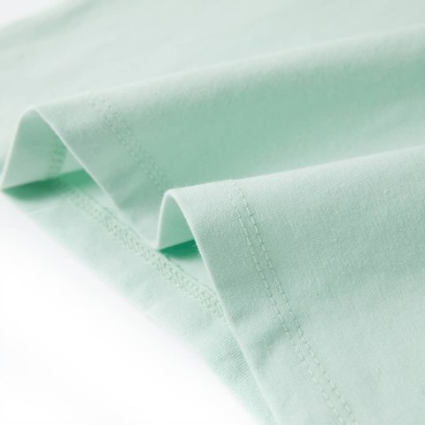 Koszulka dziecięca, półrękawki, miętowa, 128