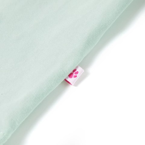 Koszulka dziecięca, półrękawki, miętowa, 140