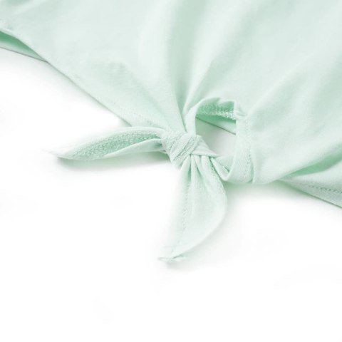 Koszulka dziecięca z krótkimi rękawami, jasnomiętowa, 104