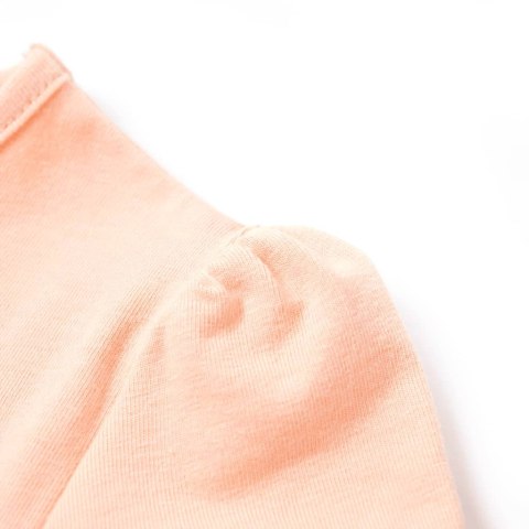 Koszulka dziecięca z krótkimi rękawami, jasnopomarańczowa, 116