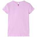 Koszulka dziecięca z krótkimi rękawami, jasnoróżowa, 116