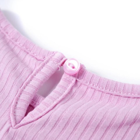 Koszulka dziecięca z krótkimi rękawami, jasnoróżowa, 116