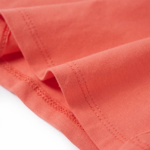 Koszulka dziecięca z krótkimi rękawami, koralowa, 104