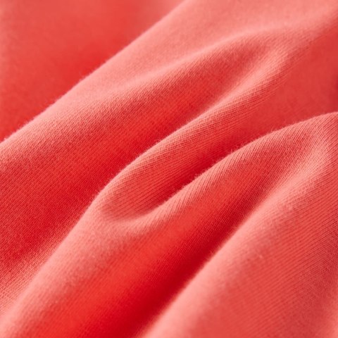 Koszulka dziecięca z półrękawkami, koralowa, 140