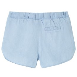 Szorty dziecięce, jasny niebieski denim, 140