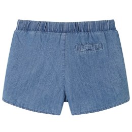 Szorty dziecięce, niebieski denim, 104