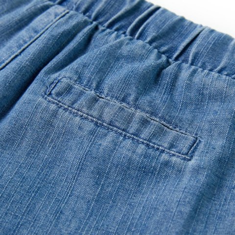 Szorty dziecięce, niebieski denim, 104