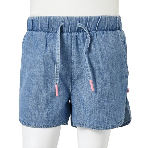 Szorty dziecięce, niebieski denim, 104