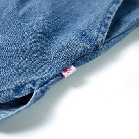 Szorty dziecięce, niebieski denim, 140