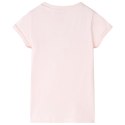 Koszulka dziecięca, delikatny róż, 140