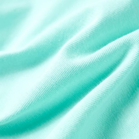 Koszulka dziecięca z krótkimi rękawami, jasnomiętowa, 128