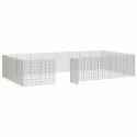 VidaXL Kojec dla zwierząt, 24 panele, 54x80 cm, galwanizowane żelazo