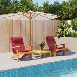 VidaXL Poduszki na krzesła Adirondack, 2 szt., winna czerwień, Oxford