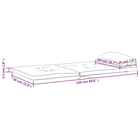 VidaXL Poduszki na krzesła Adirondack, 2 szt., winna czerwień, Oxford
