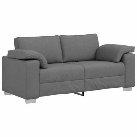 VidaXL Sofa dwuosobowa Ciemnoszary 180 cm tkanina