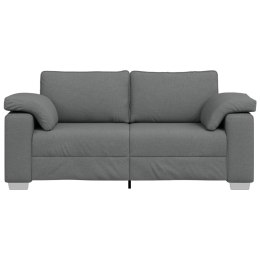 VidaXL Sofa dwuosobowa Ciemnoszary 180 cm tkanina